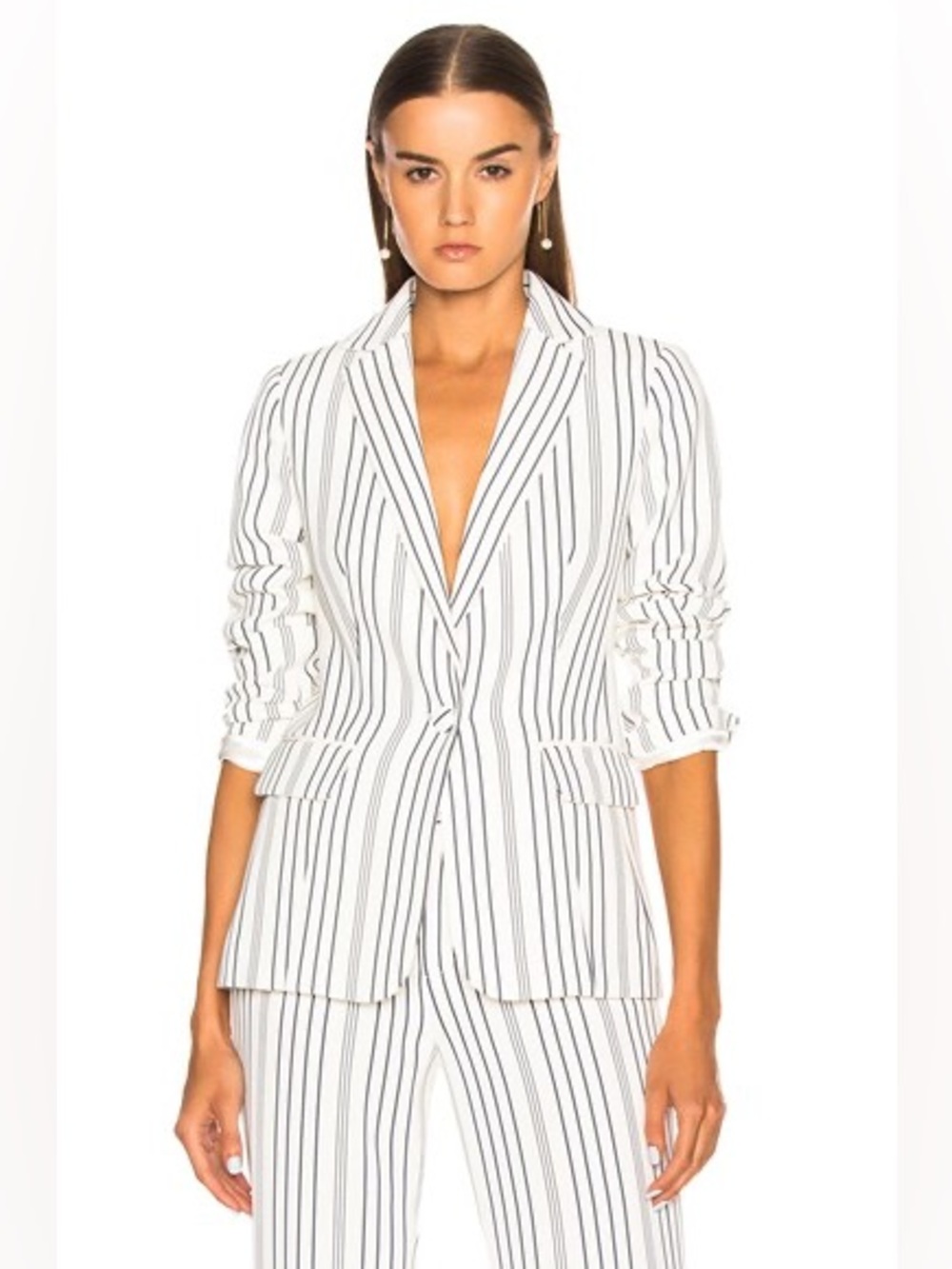 Frame true striped blazer